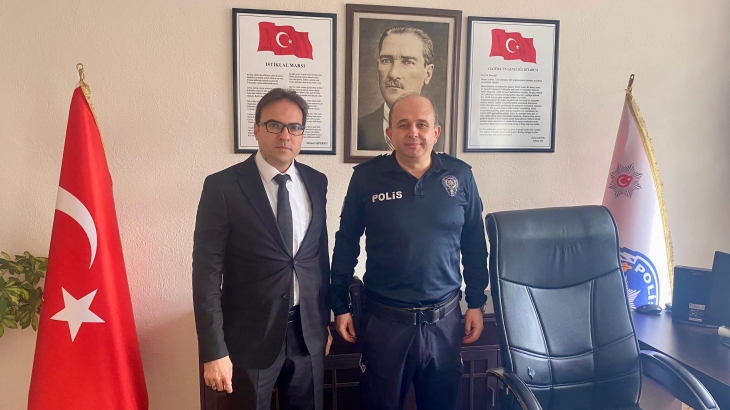 Belediye Başkanımız Mehmet Özata İlçe Emniyet Amiri Reşat Yağcı'yı Ziyaret Etti