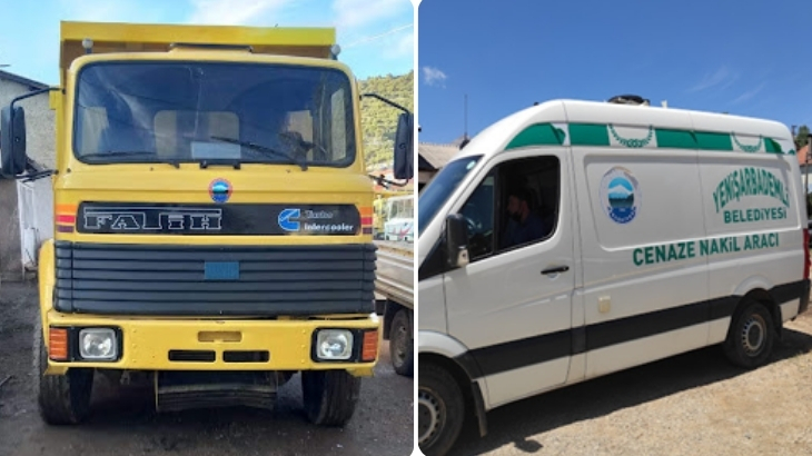 Damperli Kamyon ve Cenaze Nakil Aracı Kazandırdık
