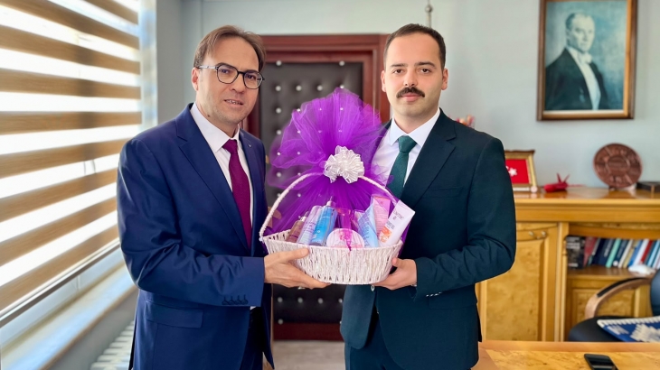 Belediye Başkanımız Mehmet Özata'dan Kaymakam Adem Levent'e Ziyaret